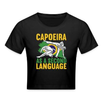 Capoeira Capoeirista - Cropped T-Shirt - black - Front - Marisol (170cm)