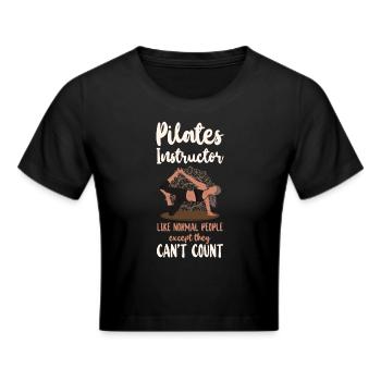 Pilates Instructor Teacher Pilates - Cropped T-Shirt - black - Front - Marisol (170cm)