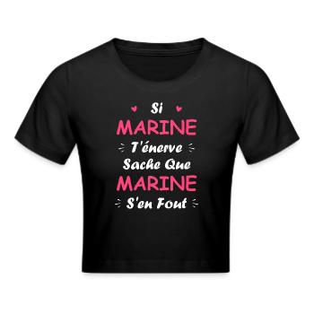 Marine - Crop top - noir - Devant - Marisol (170cm)