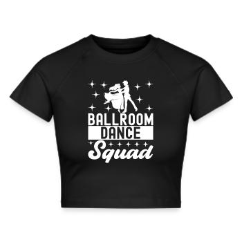Ballsaal Tanz Ballsaaltänzer Gesellschaftstänzer - Frauen Cropped T-Shirt - Schwarz - Vorne - Marisol (170cm)