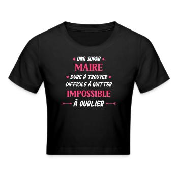 Super Maire - Crop top - noir - Devant - Marisol (170cm)