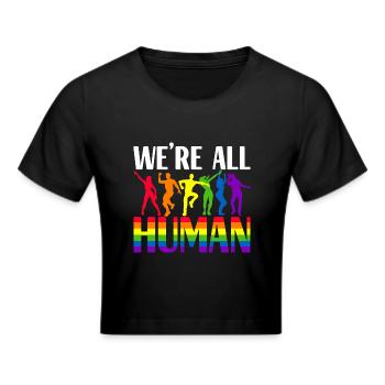 Fierté gaie LGBTQ - Crop top - noir - Devant - Marisol (170cm)
