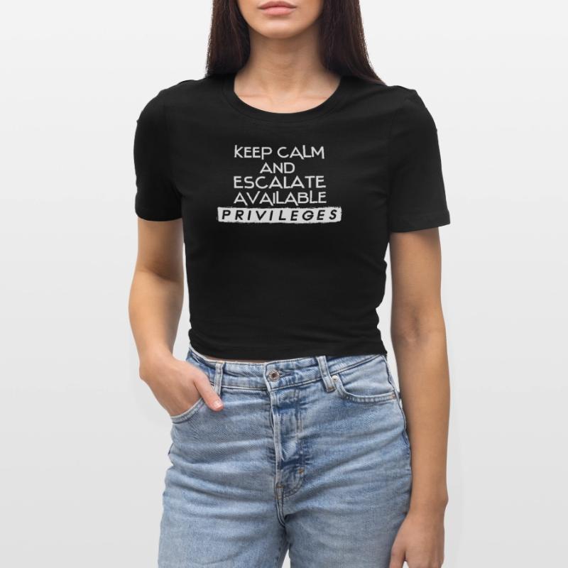 Network Admin IT Security Admin Cropped T-Shirt