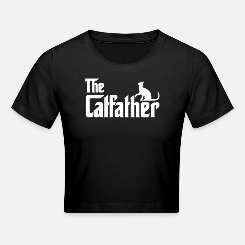 Le Catfather - Crop top - noir