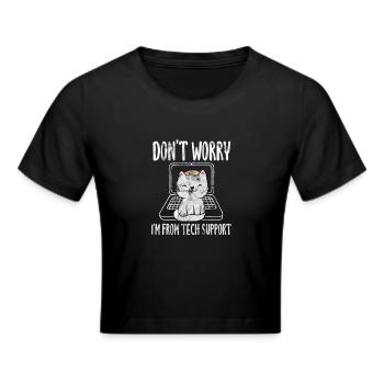 Support technique - Crop top - noir - Devant - Marisol (170cm)