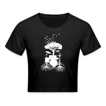 Racines du batteur, pilons - Crop top - noir - Devant - Marisol (170cm)