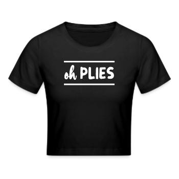 Oh Plies Ballet Instructor Dance Teacher - Cropped T-Shirt - black - Front - Marisol (170cm)
