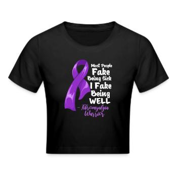 Fibromyalgie - Crop top - noir - Devant - Marisol (170cm)