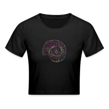 Paleontologie - Frauen Cropped T-Shirt - Schwarz - Vorne - Marisol (170cm)