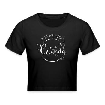 Künstler Künstlerin Kunst Kunstlehrerin - Frauen Cropped T-Shirt - Schwarz - Vorne - Marisol (170cm)