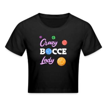 Boccia Boule Petanque - Cropped T-Shirt - black - Front - Marisol (170cm)