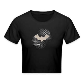 Fledermaus - Frauen Cropped T-Shirt - Schwarz - Vorne - Marisol (170cm)
