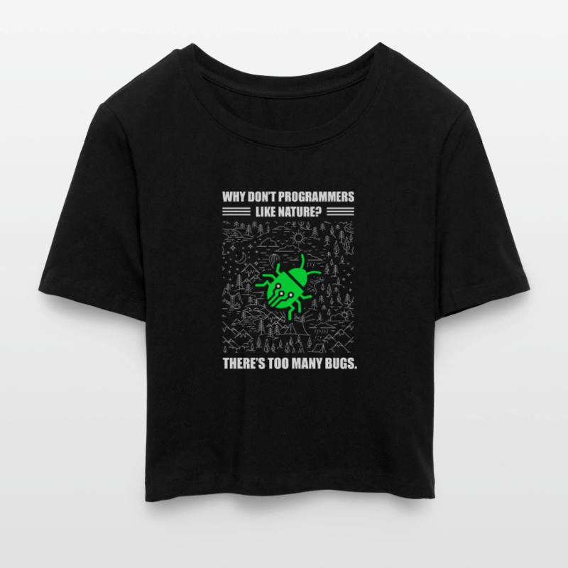 Programmierer Coder Software Entwickler Frauen Cropped T-Shirt