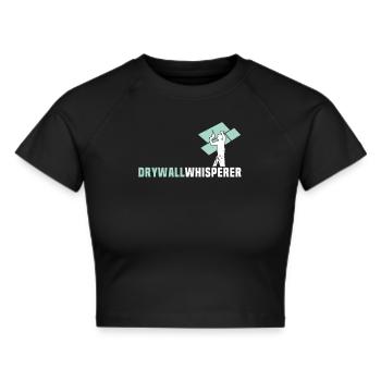Drywall drywall fitter drywall - Cropped T-Shirt - black - Front - Marisol (170cm)