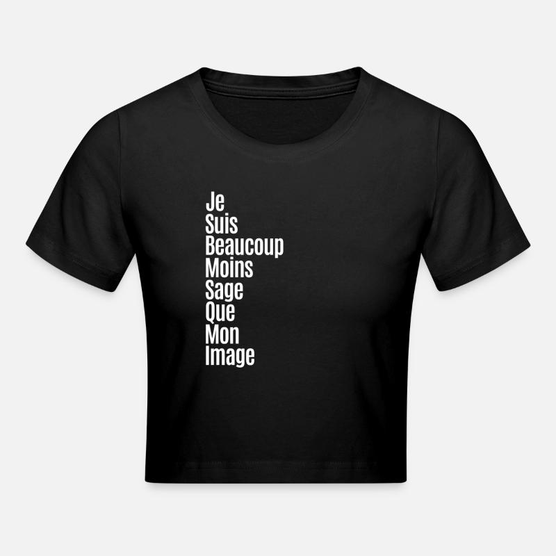 Motivation. - Crop top - noir