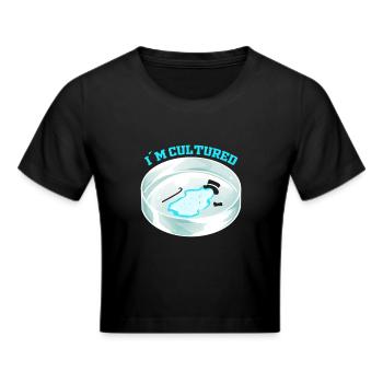 Microbiology Biology Teacher - Cultural Awareness - Frauen Cropped T-Shirt - Schwarz - Vorne - Marisol (170cm)