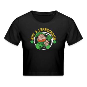 Pas de leprechaun Irlandais St Patrick Leprechaun Irlandais - Crop top - noir - Devant - Marisol (170cm)