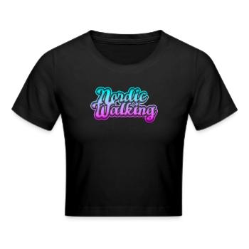 Nordic Walking - Frauen Cropped T-Shirt - Schwarz - Vorne - Marisol (170cm)