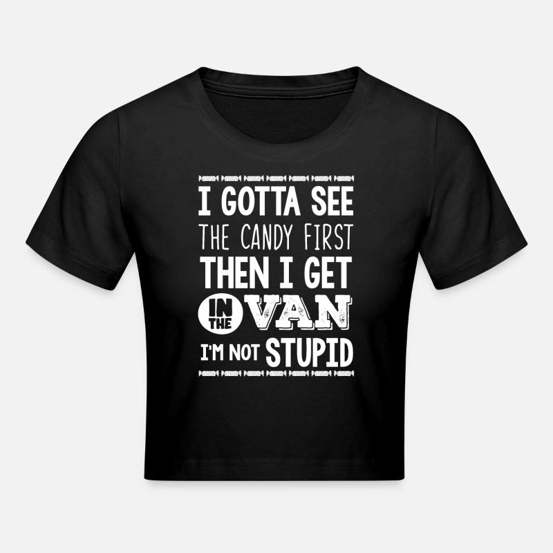 I need to see the sweets first - Cropped T-Shirt - black