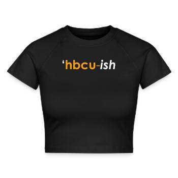 Historical Black College University - Frauen Cropped T-Shirt - Schwarz - Vorne - Marisol (170cm)