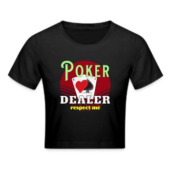 Respect des croupiers de poker - Crop top - noir - Devant - Marisol (170cm)