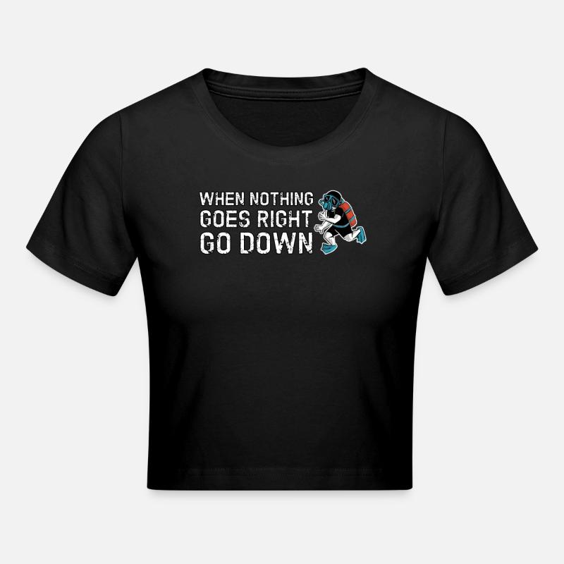 Plongeur en apnée - Crop top - noir