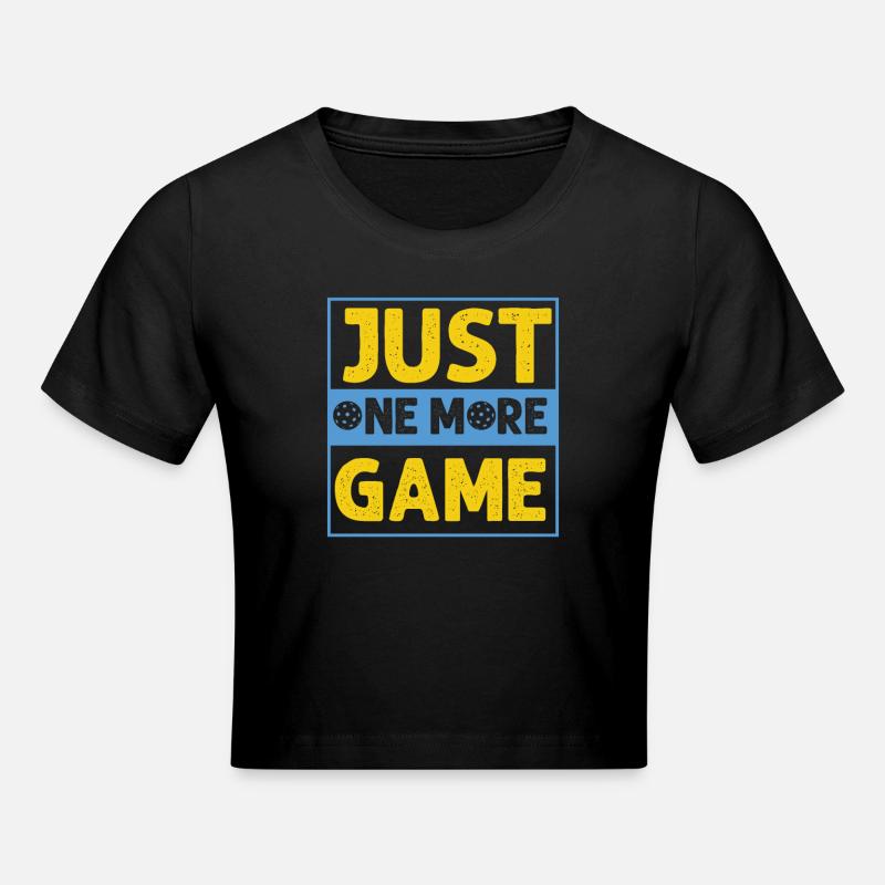 Juste un jeu de plus Funny Pickleball - Crop top - noir