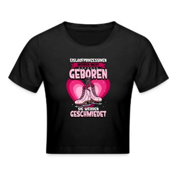 Eislaufen - Frauen Cropped T-Shirt - Schwarz - Vorne - Marisol (170cm)