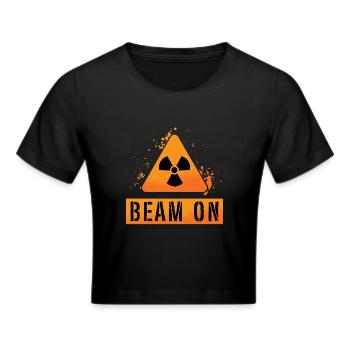 Radiolog Beam På Rad Tech Radiology X-Ray Xray - Cropped T-Shirt - sort - Foran - Marisol (170cm)