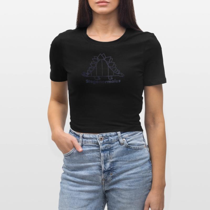 Normal Distribution Statistician Data Scientist Cropped T-Shirt