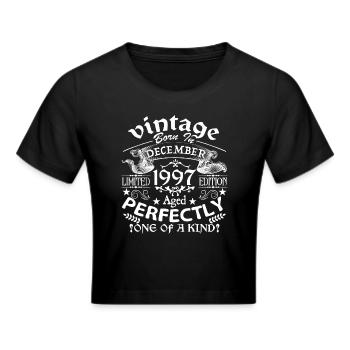 December 1997 | birthday 1997 Vintage December - Crop top - noir - Devant - Marisol (170cm)