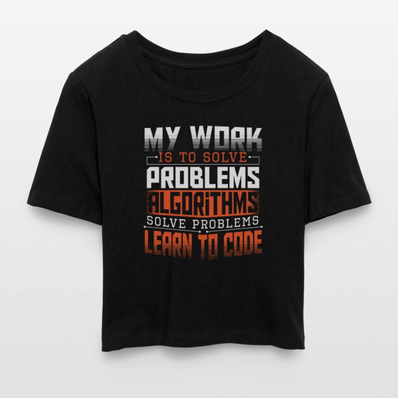 HTML Computer Engineer Hacker Cropped T-Shirt