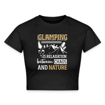 Camping glamour glamping - Crop top - noir - Devant - Marisol (170cm)