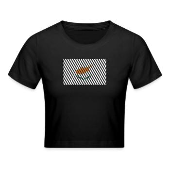 Drapeau de Chypre - Crop top - noir - Devant - Marisol (170cm)