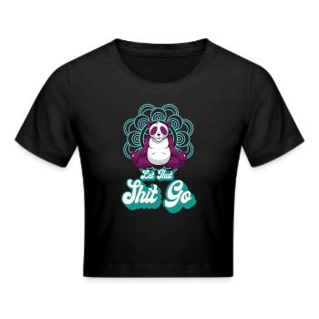 Panda Gaming Retro Mignon Pandas Animal Lovers - Crop top - noir - Devant - Marisol (170cm)