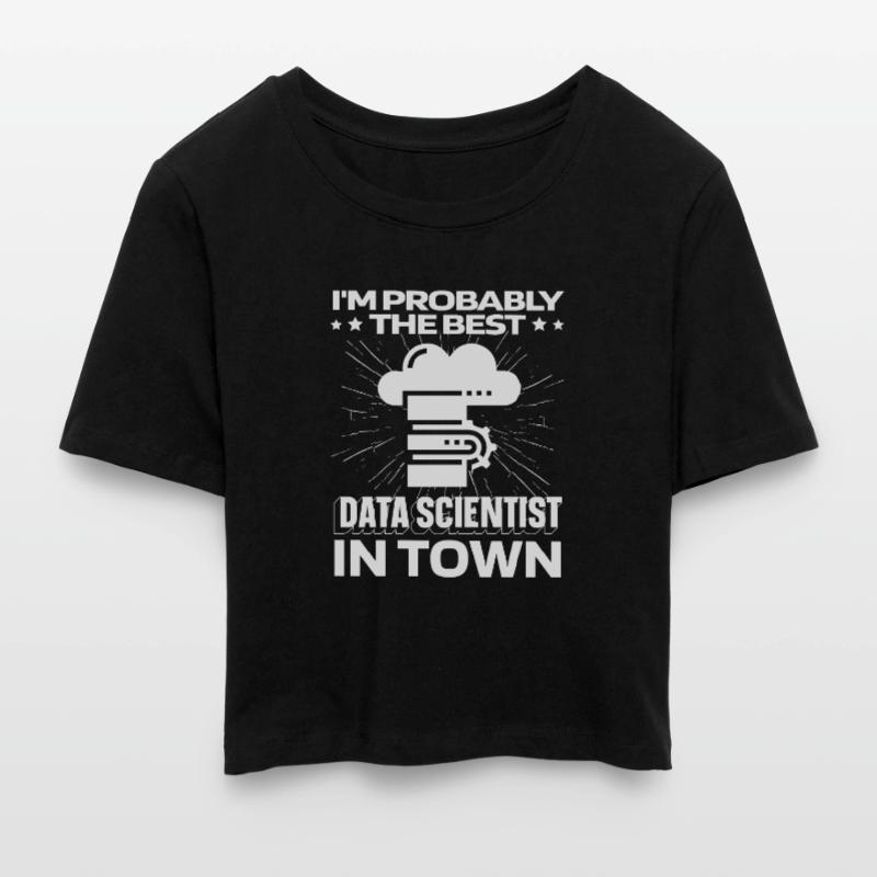 Data Science Data Analyst Server Cropped T-Shirt