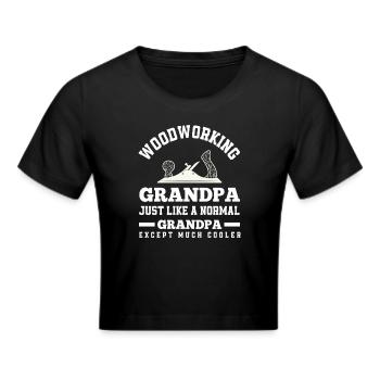 Grand-père menuisier - Crop top - noir - Devant - Marisol (170cm)