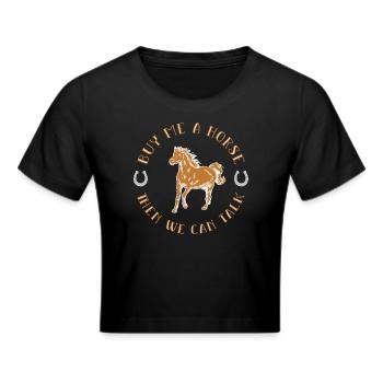 Équitation Sport équestre - Crop top - noir - Devant - Marisol (170cm)