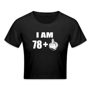 79 Geburtstag - Frauen Cropped T-Shirt - Schwarz - Vorne - Marisol (170cm)