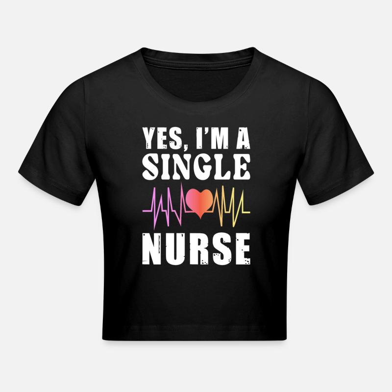 Tenue d’infirmière célibataire - Crop top - noir