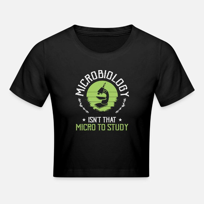 Science Microbiologie Microbiologiste - Crop top - noir