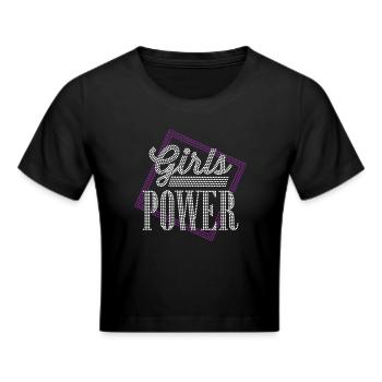 Girls Power - Frauen Cropped T-Shirt - Schwarz - Vorne - Marisol (170cm)