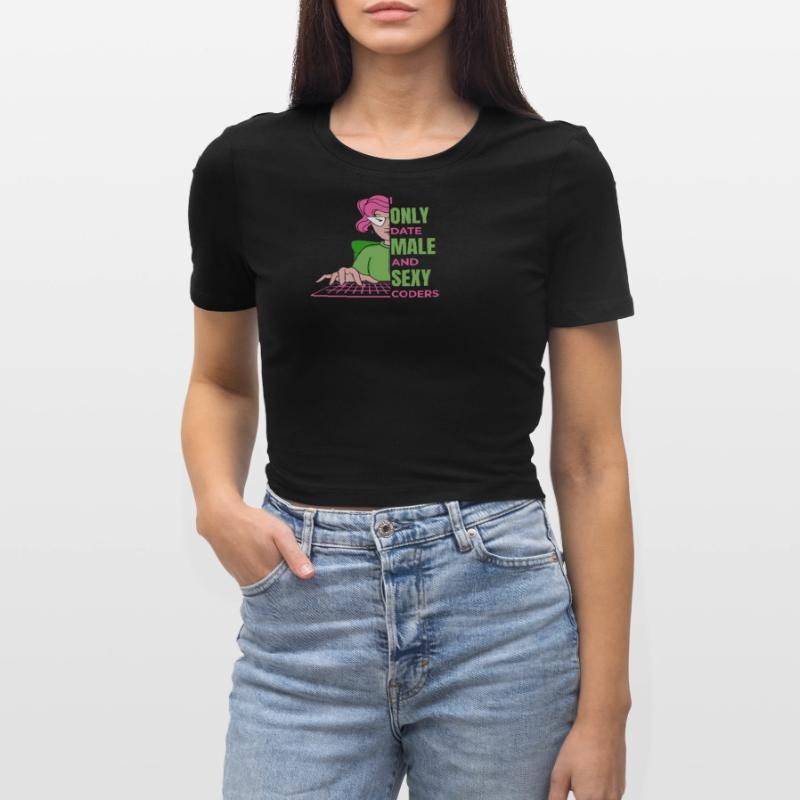 Developer Coder Programmer Humor Cropped T-Shirt
