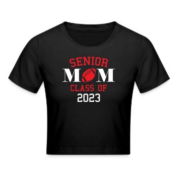 Graduation - Senior Mom Class Of 2023 - Cropped T-Shirt - black - Front - Marisol (170cm)