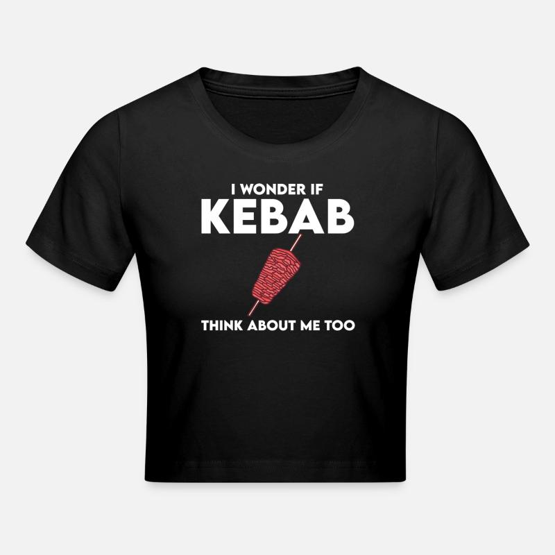 Drôle de dicton de kebab - Crop top - noir