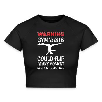 Gymnastics Gymnast Floor Exercises Apparatus Gymnastics - Cropped T-Shirt - black - Front - Marisol (170cm)