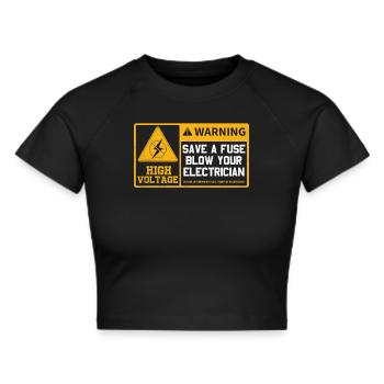 Électricien Génie électrique Pinces isolantes Electronique - Crop top - noir - Devant - Marisol (170cm)
