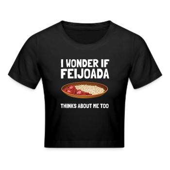 Brésil Ragoût de haricots de porc brésilien Feijoada - Crop top - noir - Devant - Marisol (170cm)