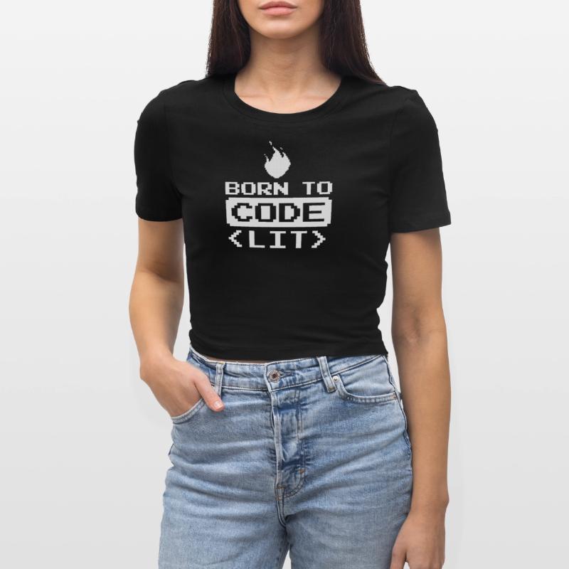 Développeur Coder Programmeur Drôle Crop top
