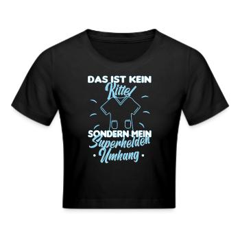 Altenpfleger Altenpflege Pfleger Vater Pflege - Frauen Cropped T-Shirt - Schwarz - Vorne - Marisol (170cm)